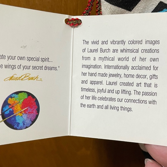 Laurel Burch Red and Orange Cat Shoulder/Crossbody Bag, NWT - Picture 8 of 10